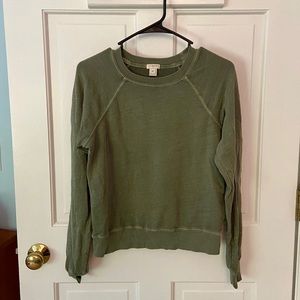 J. Crew Olive green sweatshirt